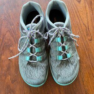 Merrell Womens Antora Trail Running Shoes Grey/Blue-  Size 7‎